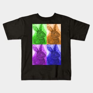 Pop Art Bunnies Kids T-Shirt